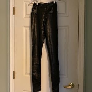 Black pleather Wilfred leggings